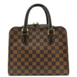 LOUIS VUITTON Triana Damier Ebene Satchel Bag Brown front side
