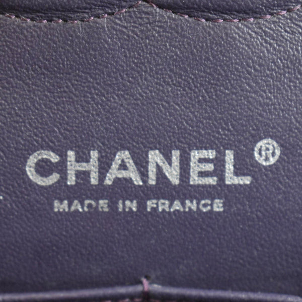 CHANEL Classic Medium Double Flap Patent Leather Shoulder Bag Dark Brown