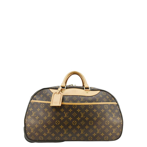 LOUIS VUITTON Eole 50 Monogram Canvas Rolling Luggage Bag Brown