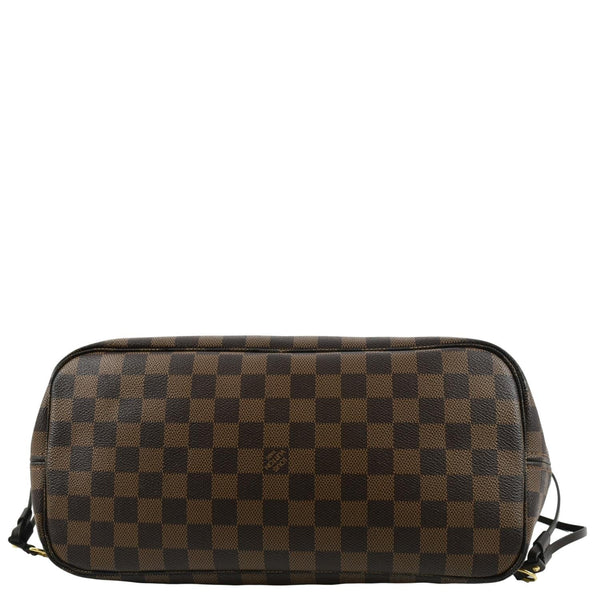 LOUIS VUITTON Neverfull MM Damier Ebene Shoulder Bag Brown