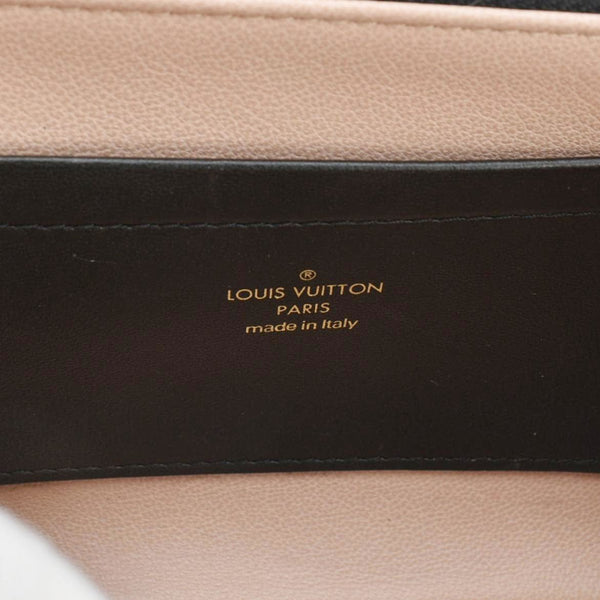 LOUIS VUITTON Coussin Monogram Embossed Pochette Crossbody Bag Black