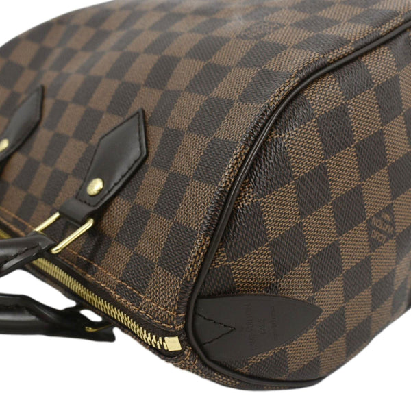 LOUIS VUITTON Speedy 25 Damier Ebene Satchel Bag Brown