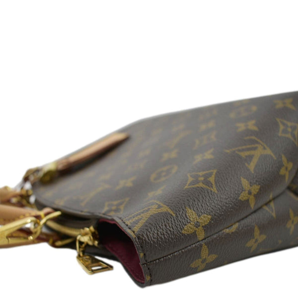 LOUIS VUITTON Petit Palais Monogram Canvas Shoulder Bag Brown