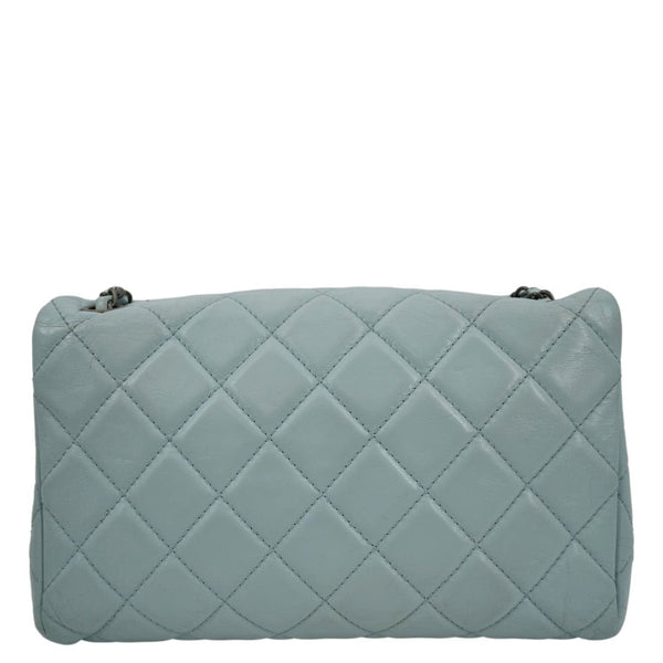 CHANEL Classic Flap Quilted Leather Shoulder Bag Light Blue