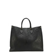 LOUIS VUITTON Onthego GM Monogram Empreinte Leather Tote Bag Black