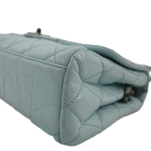 CHANEL Classic Flap Quilted Leather Shoulder Bag Light Blue