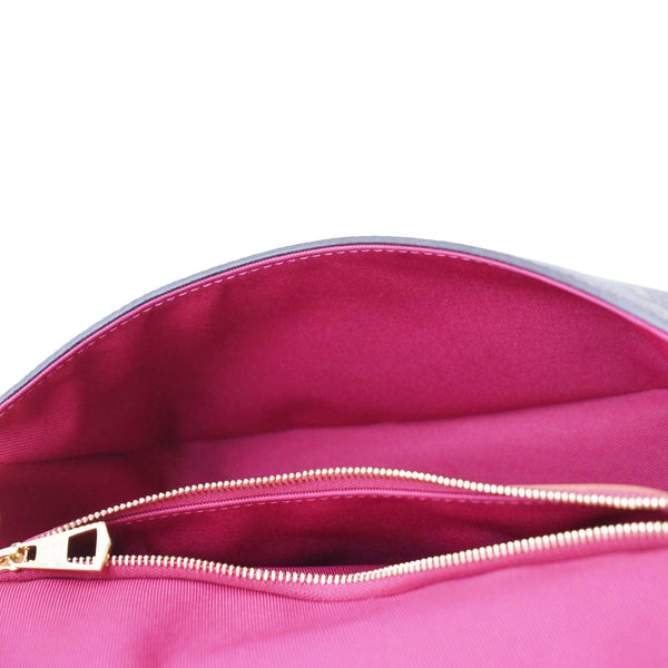 LOUIS VUITTON Brown Shoulder Bag  zip look