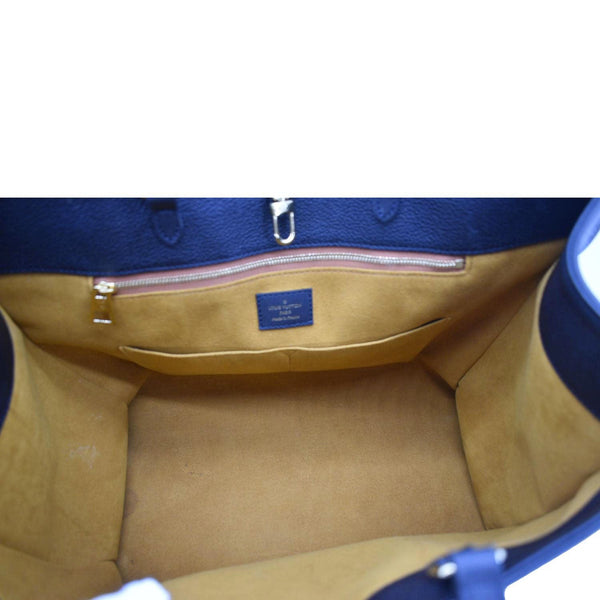 LOUIS VUITTON Onthego GM Monogram Empreinte Leather Tote Bag Black