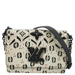 LOUIS VUITTON LV Twist Graphic MM Leather Shoulder Bag Black