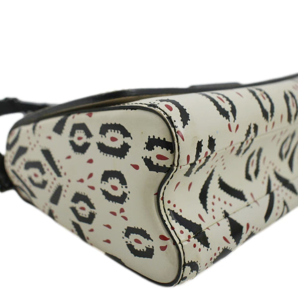 LOUIS VUITTON LV Twist Graphic MM Leather Shoulder Bag Black