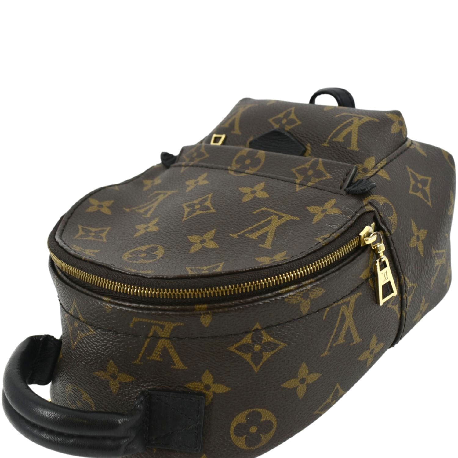 louis vuitton backpack boys LOUIS VUITTON Palm Springs Mini Monogram Canvas Backpack Brown