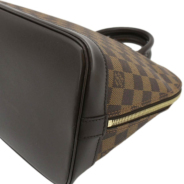 LOUIS VUITTON Alma PM Damier Ebene Satchel Bag Brown