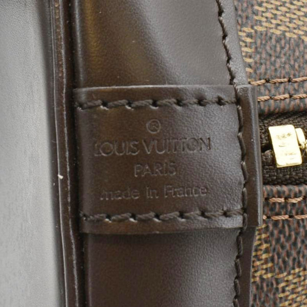 LOUIS VUITTON Alma PM Damier Ebene Satchel Bag Brown