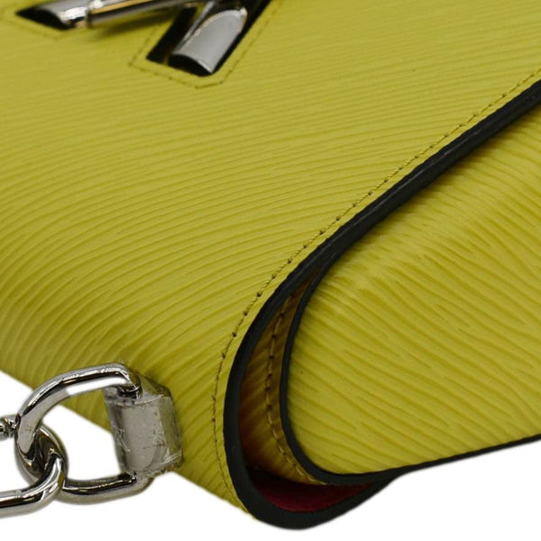 LOUIS VUITTON Twist PM Epi Leather Crossbody Handbag Yellow - corner view