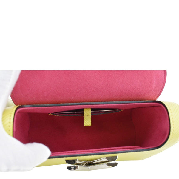 LOUIS VUITTON Twist PM Epi Leather Crossbody Handbag inner view