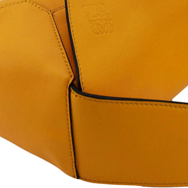 LOEWE Puzzle Leather Yellow Shoulder Bag  corner look