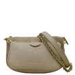 LOUIS VUITTON Multi Pochette Accessoires Monogram Empreinte Shoulder Bag Cream