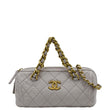  CHANEL mall Quilted Leather Crossbody Bag Light Pink front look
