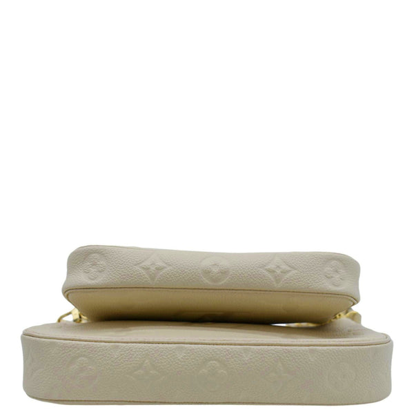 LOUIS VUITTON Multi Pochette Accessoires Monogram Empreinte Shoulder Bag Cream