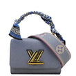LOUIS VUITTON Twist PM Epi Leather Crossbody Bag Light Blue