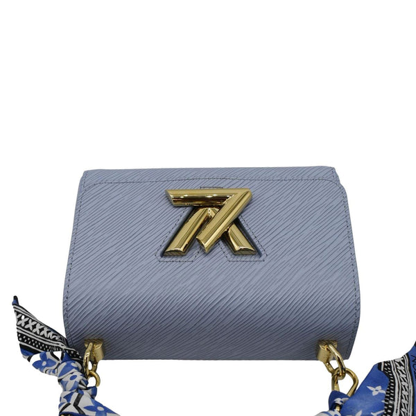 LOUIS VUITTON Twist PM Epi Leather Crossbody Bag Light Blue