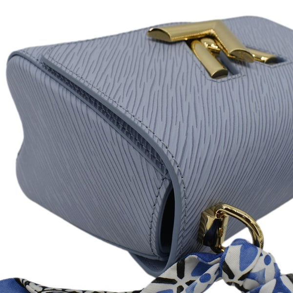 LOUIS VUITTON Twist PM Epi Leather Crossbody Bag Light Blue