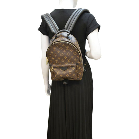 LOUIS VUITTON Palm Springs PM Monogram Canvas Backpack Brown