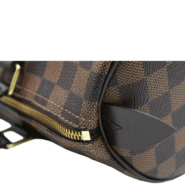 LOUIS VUITTON Speedy 30 Damier Ebene Satchel Bag Brown