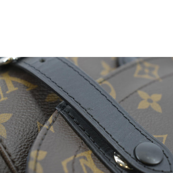 LOUIS VUITTON Christopher Monogram Macassar Canvas Backpack Bag Brown