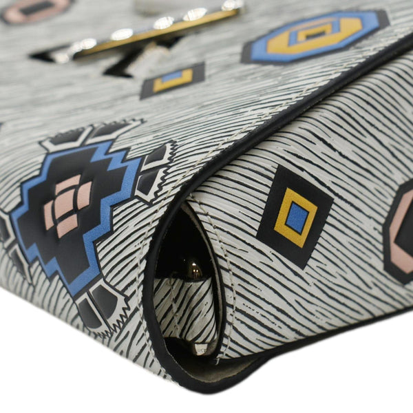 LOUIS VUITTON Epi Leather Shoulder Bag White upper left corner look 