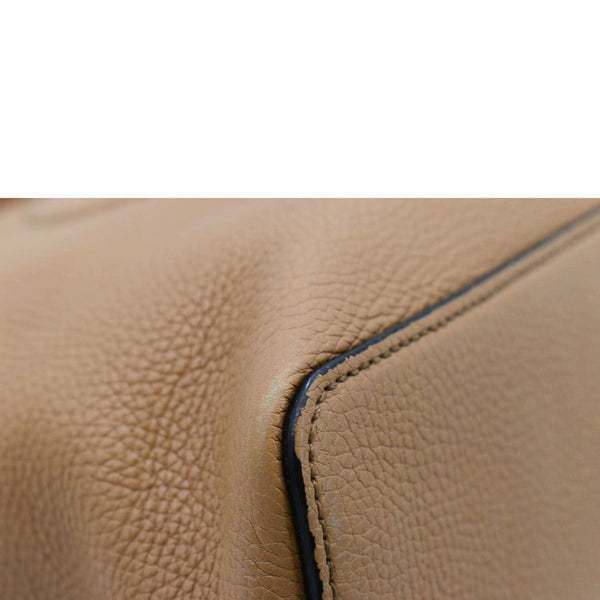 GUCCI Soho Large Pebbled Leather Hobo Shoulder Bag Tan 536194
