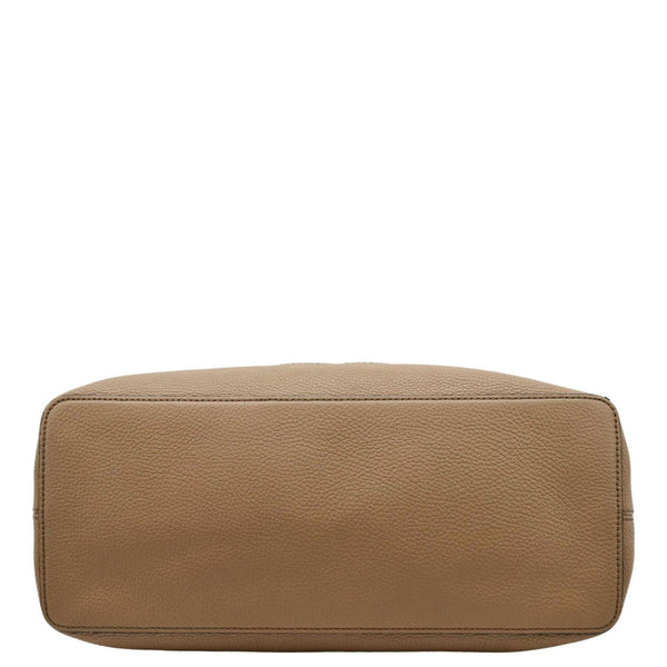 GUCCI Soho Large Pebbled Leather Hobo Shoulder Bag Tan 536194