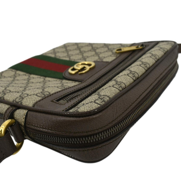 GUCCI Ophidia Small GG Canvas Messenger Bag Beige 547926