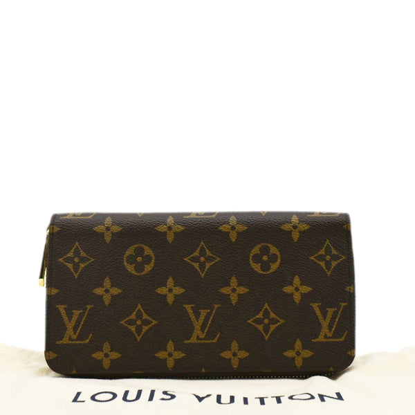 LOUIS VUITTON Monogram Canvas Zippy Wallet Brown