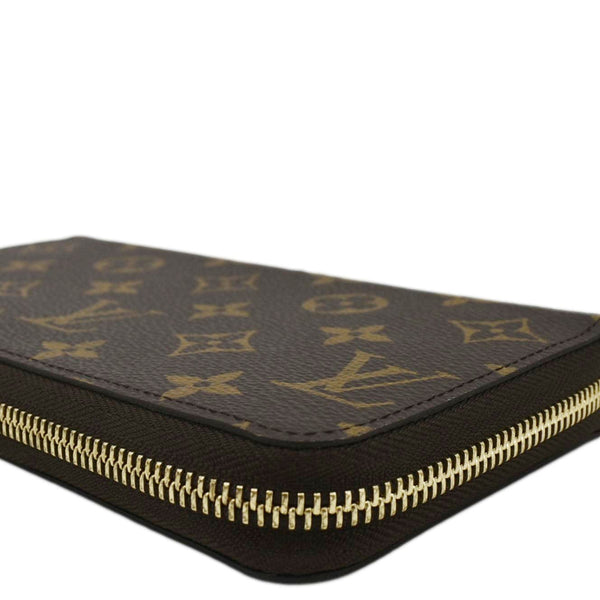 LOUIS VUITTON Monogram Canvas Zippy Wallet Brown