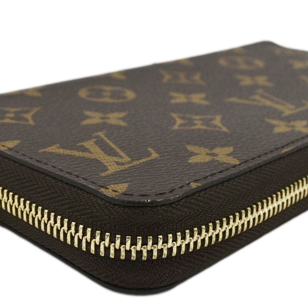 LOUIS VUITTON Monogram Canvas Zippy Wallet Brown