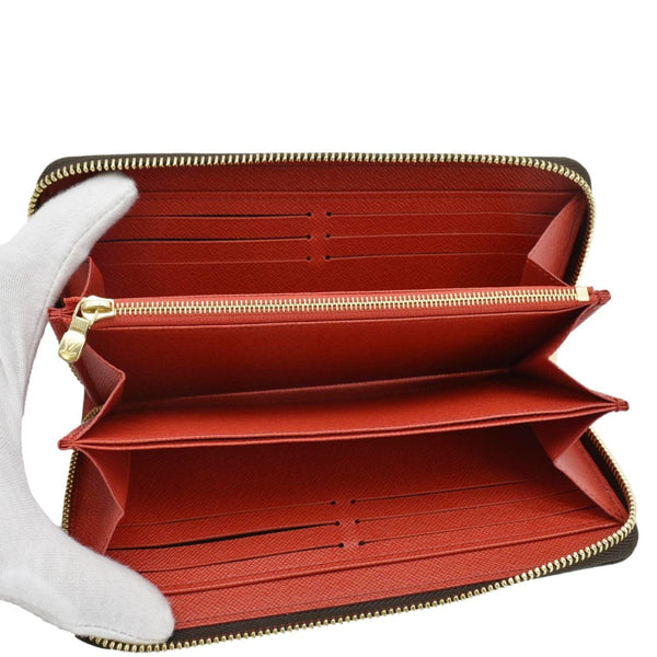 LOUIS VUITTON Monogram Canvas Zippy Wallet Brown