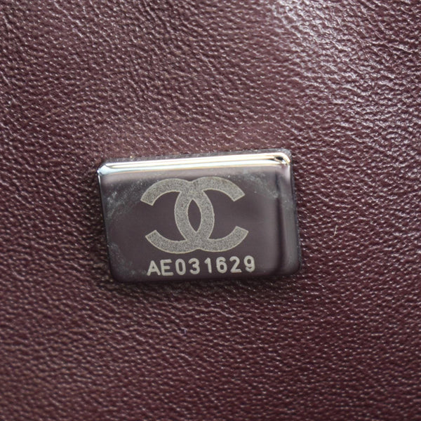 CHANEL Classic Large Double Flap Quilted Leather Shoulder Bag Black