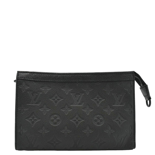 LOUIS VUITTON Gaston Wearable Wallet Monogram Shadow Leather Crossbody Bag Black