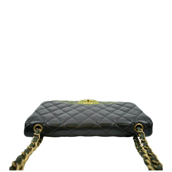 CHANEL Classic Jumbo Double Flap Quilted Leather Shoulder Bag Black