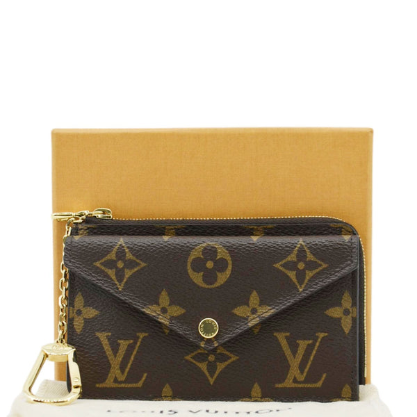 LOUIS VUITTON Monogram Canvas Recto Verso Card Holder Brown