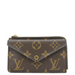 LOUIS VUITTON Monogram Canvas Recto Verso Card Holder Brown
