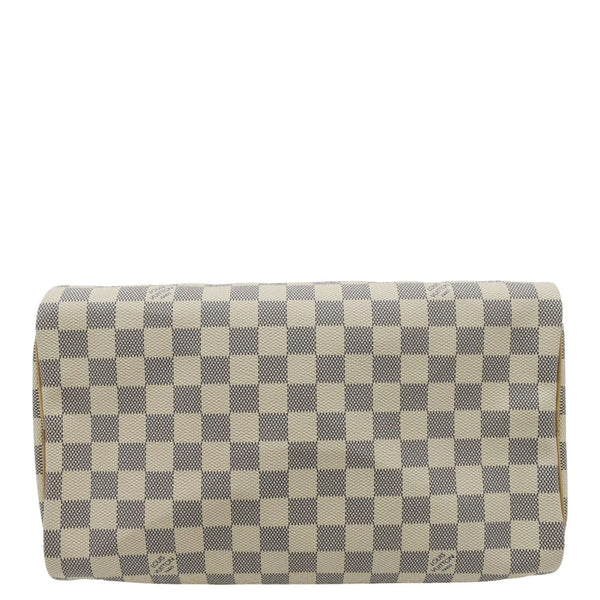 LOUIS VUITTON Speedy 30 Damier Azur Satchel Bag White