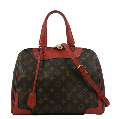 LOUIS VUITTON Retiro NM Monogram Canvas 2Way Shoulder Bag Red
