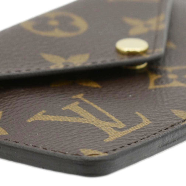 LOUIS VUITTON Monogram Canvas Recto Verso Card Holder Brown