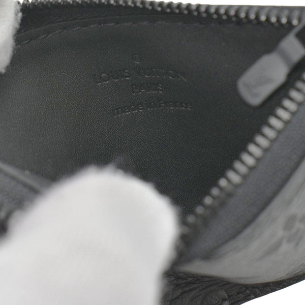 LOUIS VUITTON Gaston Wearable Wallet Monogram Shadow Leather Crossbody Bag Black