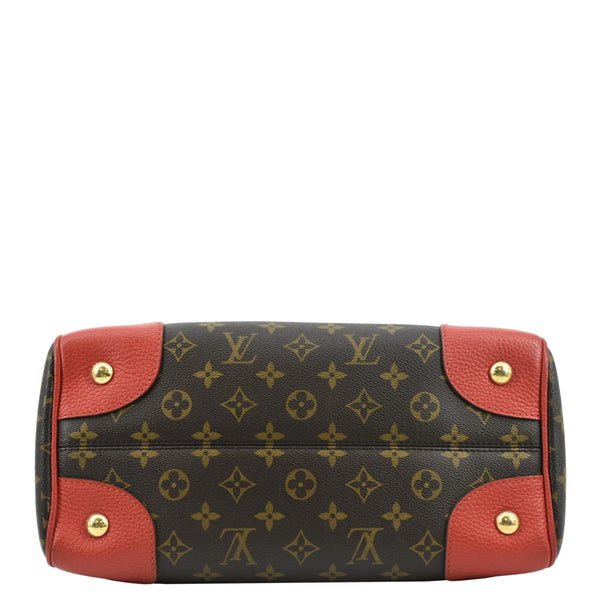 LOUIS VUITTON Retiro NM Monogram Canvas 2Way Shoulder Bag Red
