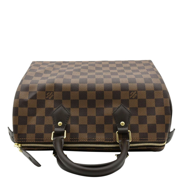 LOUIS VUITTON Speedy 30 Satchel Bag Brown  upper look