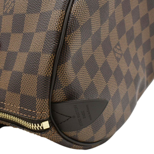 LOUIS VUITTON Speedy 30 Damier Ebene Satchel Bag Brown