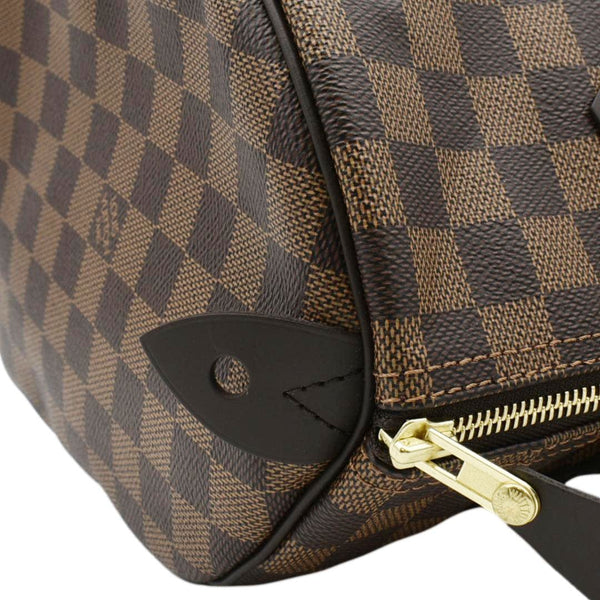 LOUIS VUITTON Speedy 30 Damier Ebene Satchel Bag Brown